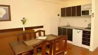 Comedor Departamentos 2 ambientes con pérgola, Cariló Quimey, Cariló
